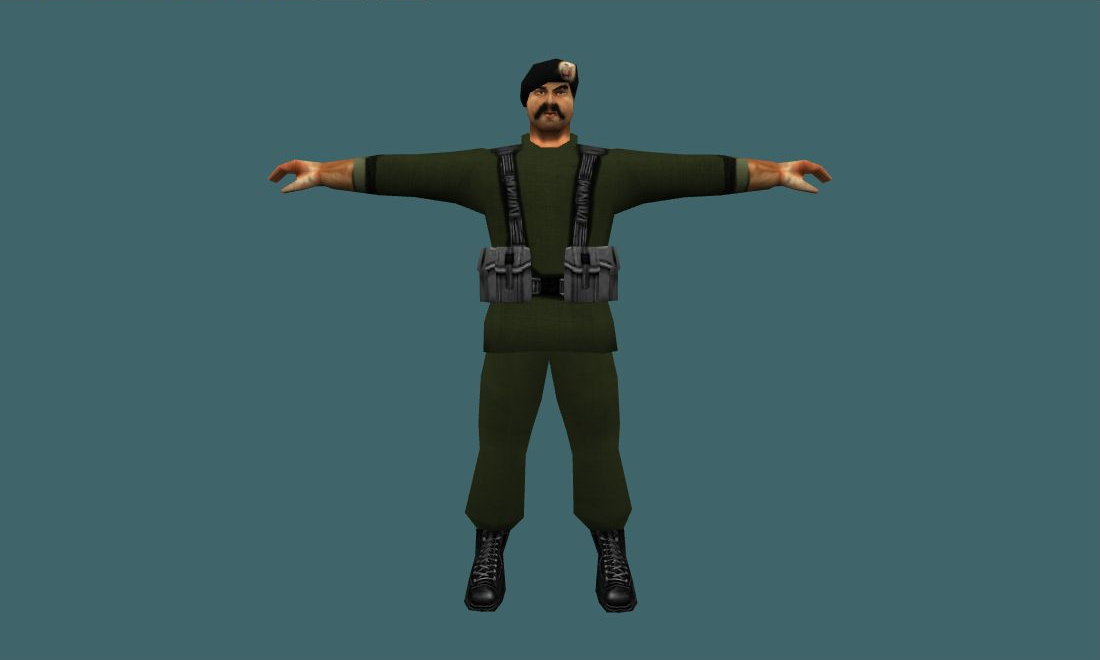 Cuban Terrorist - Human Model - front - GoldSrc Studio preview