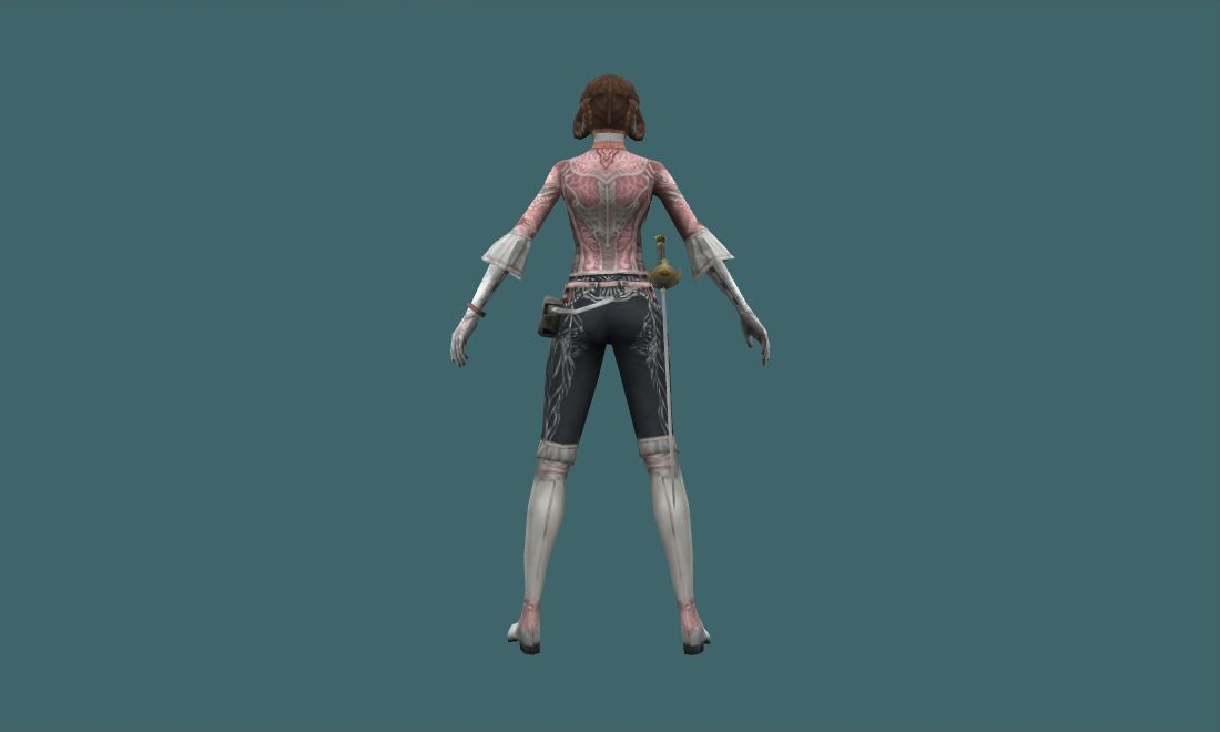 Sinty - Human Model - back - GoldSrc Studio preview