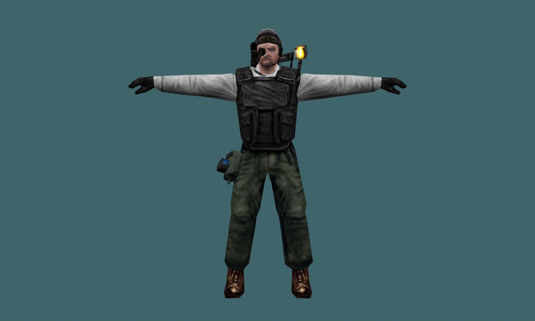 VIP (Marine) - Human Model - front - GoldSrc Studio preview