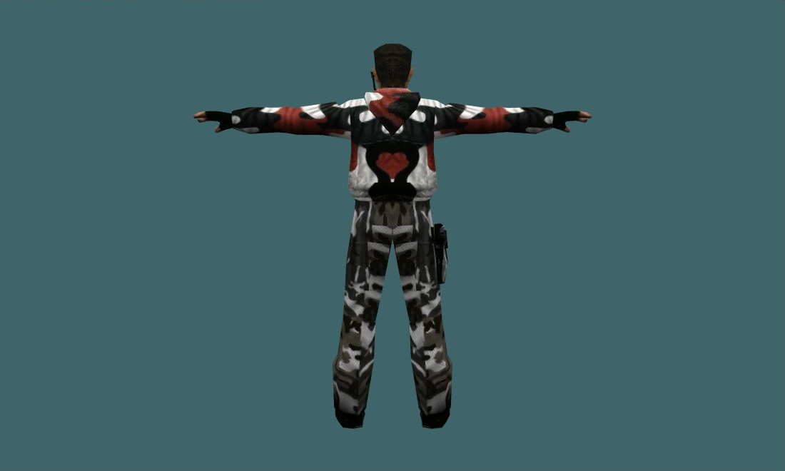 Leet (Scud) - Human Model - back - GoldSrc Studio preview