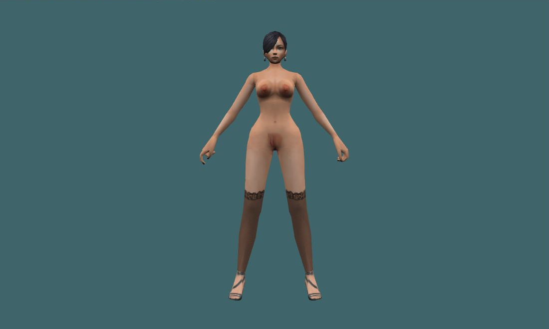 Choi Ji Yoon (Nude) - Human Model - front - GoldSrc Studio preview