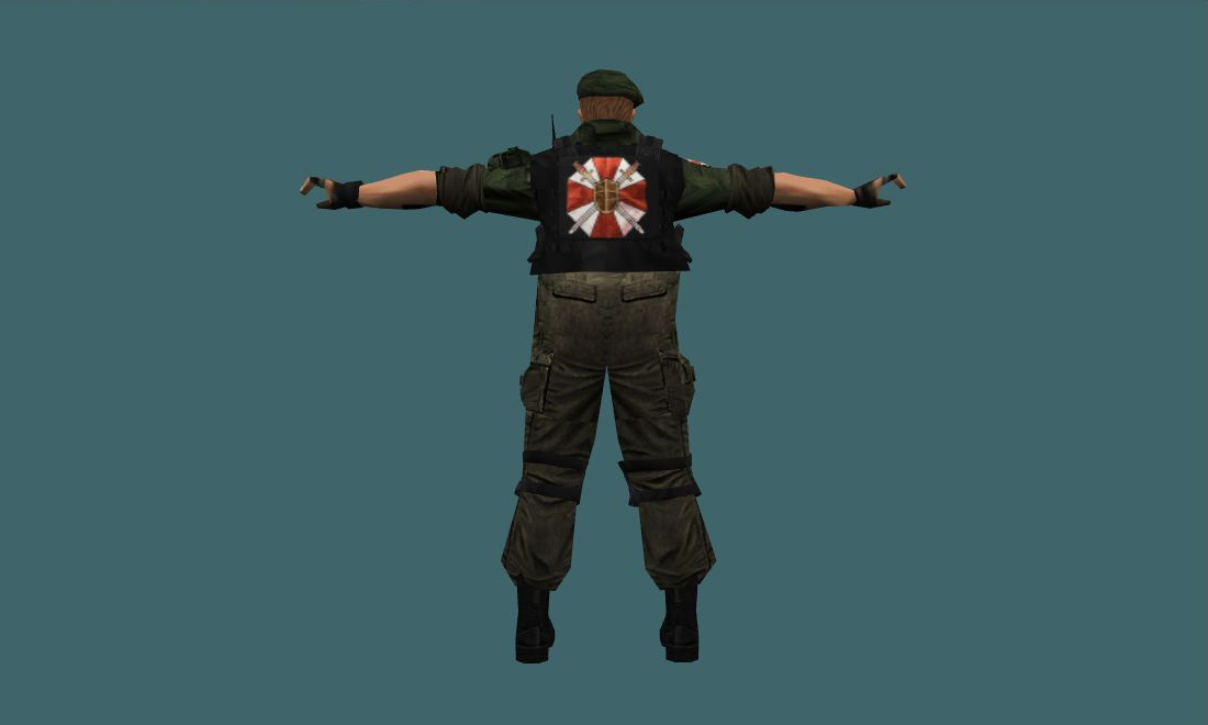 Mikhail Viktorov - Human Model - back - GoldSrc Studio preview