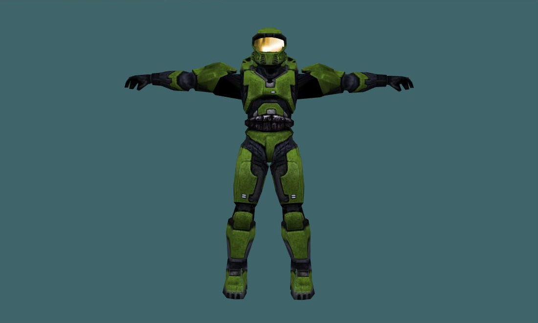 Halo player model — urban — Human Model - front - GoldSrc Studio preview