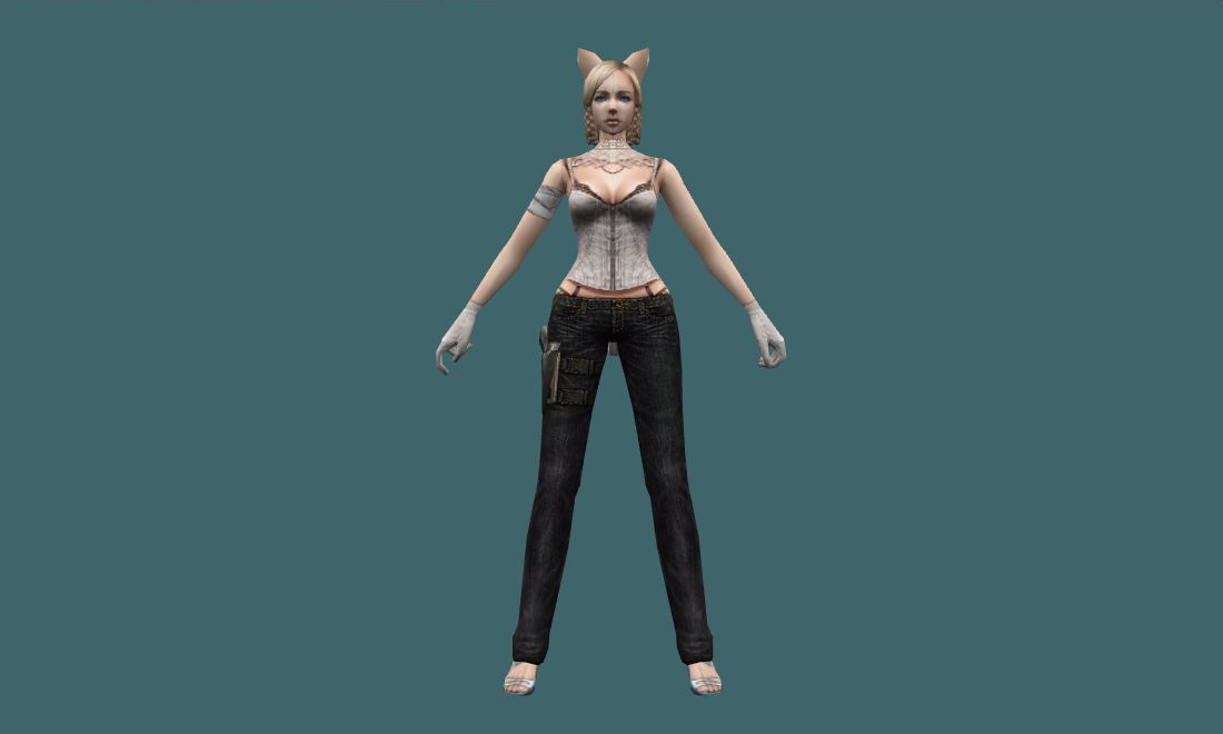 Criss (Cat) - Human Model - front - GoldSrc Studio preview