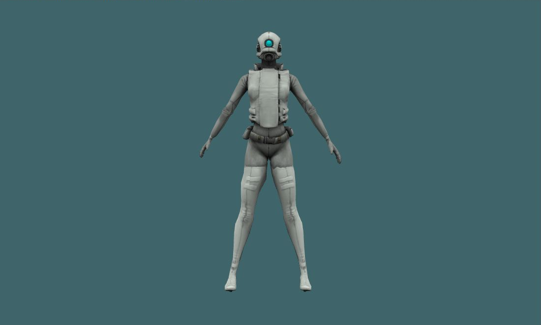 Combine Assasin - Human Model - front - GoldSrc Studio preview