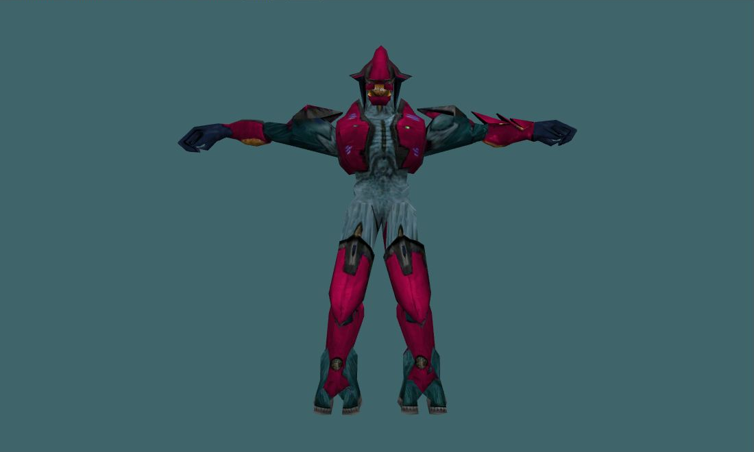 Halo player model — guerilla — Human Model - front - GoldSrc Studio preview