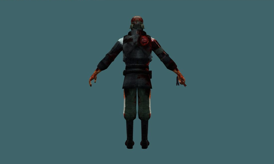 Zombie Metro - Zombie - back - GoldSrc Studio preview