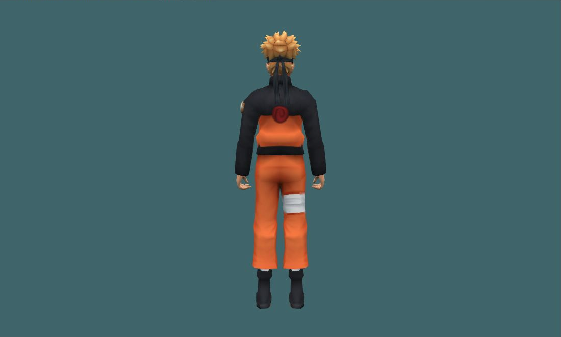 Naruto - Human Model - back - GoldSrc Studio preview