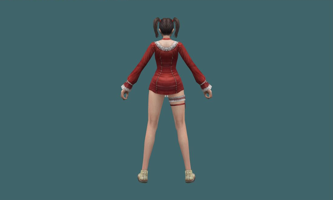 Yuri - Human Model - back - GoldSrc Studio preview