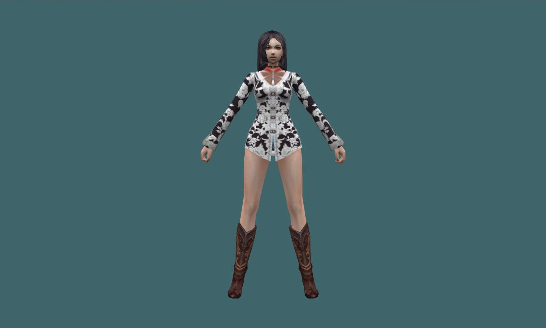 Anjella - Human Model - front - GoldSrc Studio preview