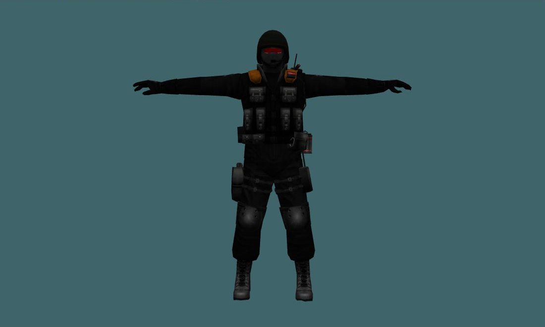 Gign (Umbrella) - Human Model - front - GoldSrc Studio preview