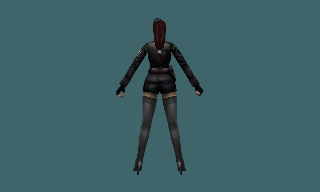 Sergeant (Dark) - Human Model - back - GoldSrc Studio preview