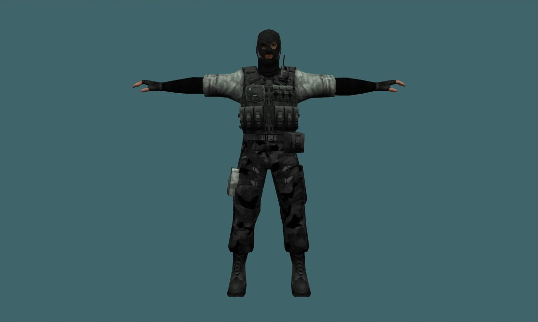 Terror New - Human Model - front - GoldSrc Studio preview