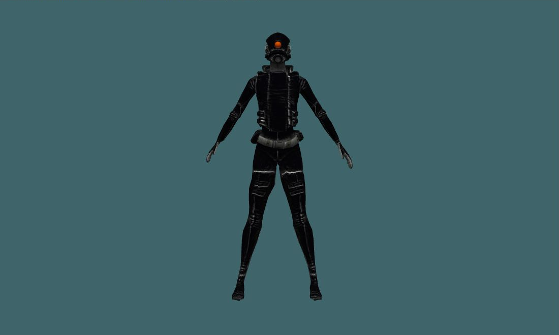 Combine Assasin (Dark) - Human Model - front - GoldSrc Studio preview
