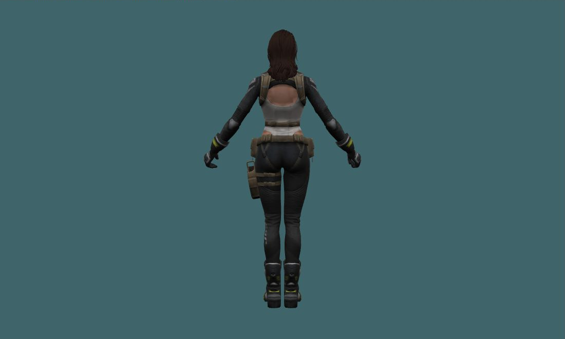Carrie - Human Model - back - GoldSrc Studio preview