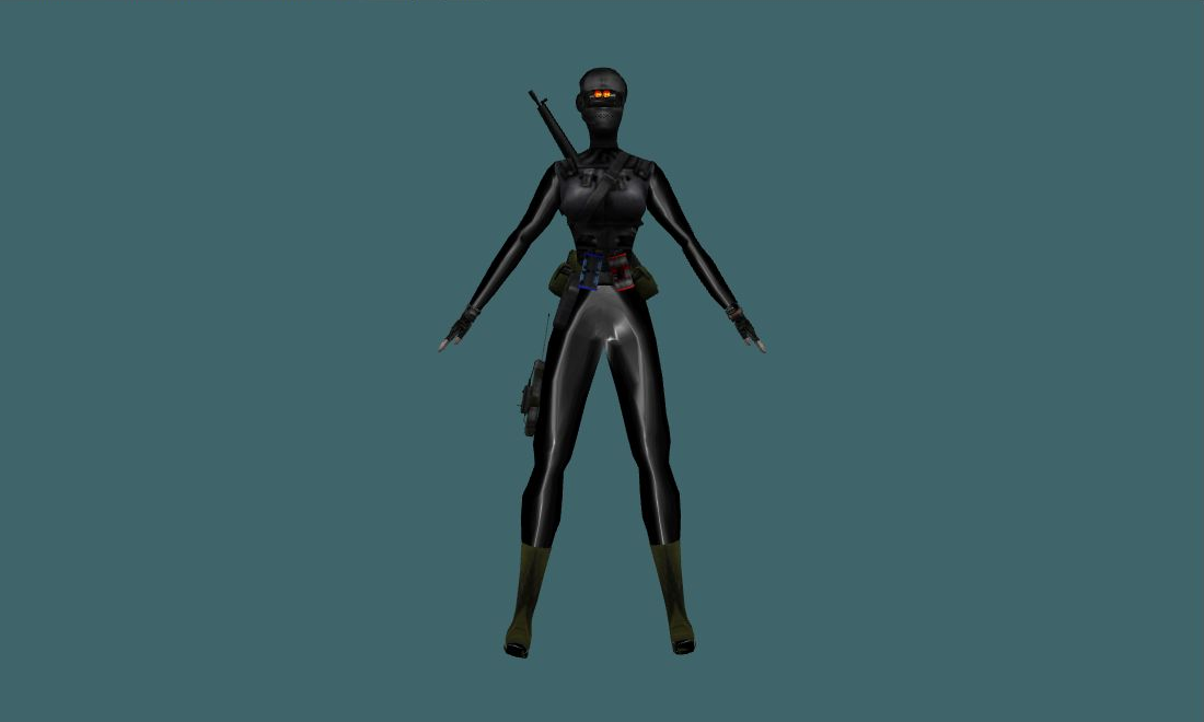 Phantom Assassin - Human Model - front - GoldSrc Studio preview