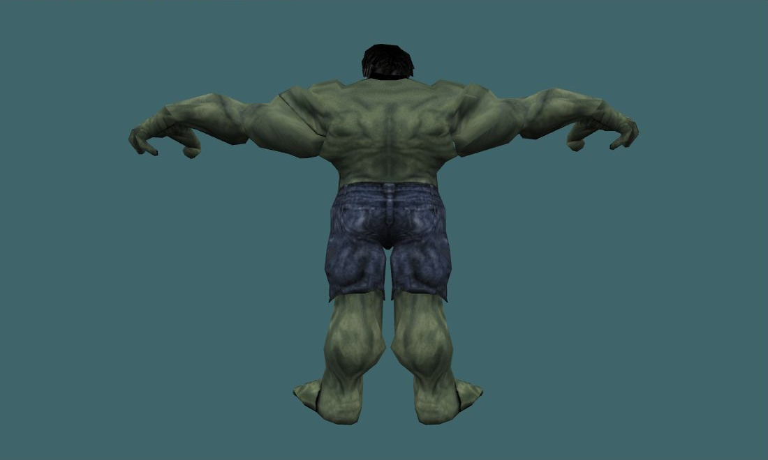 Hulk - Human Model - back - GoldSrc Studio preview