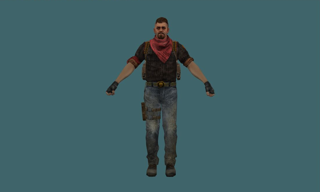 leet_muhlik — leet_muhlik — Human Model - front - GoldSrc Studio preview