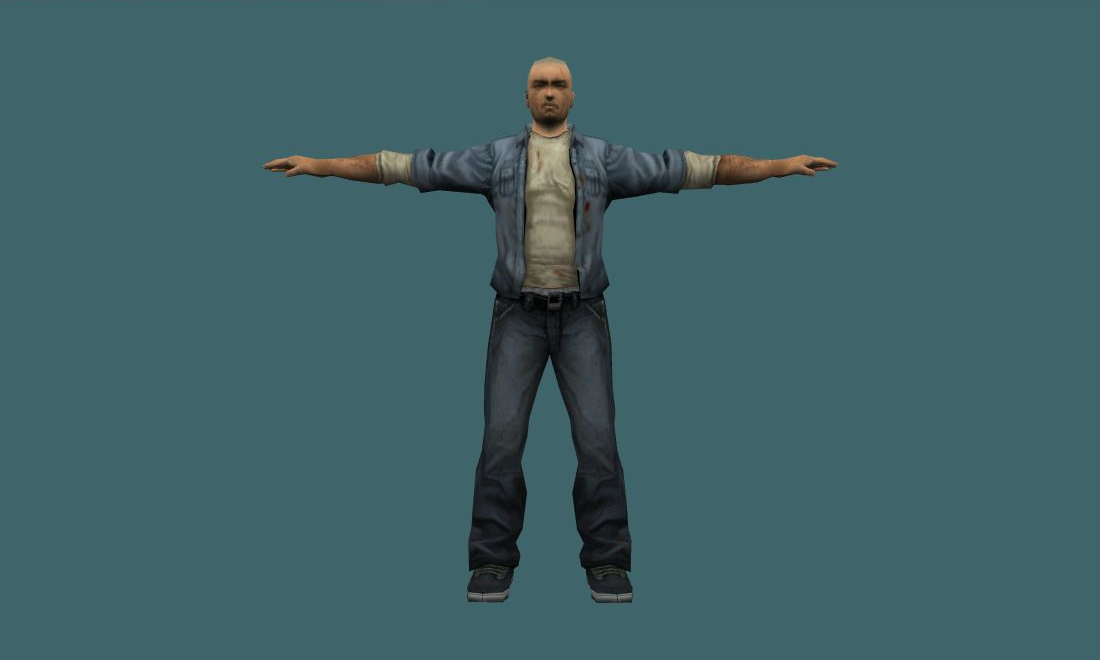 James Earl Cash - Human Model - front - GoldSrc Studio preview