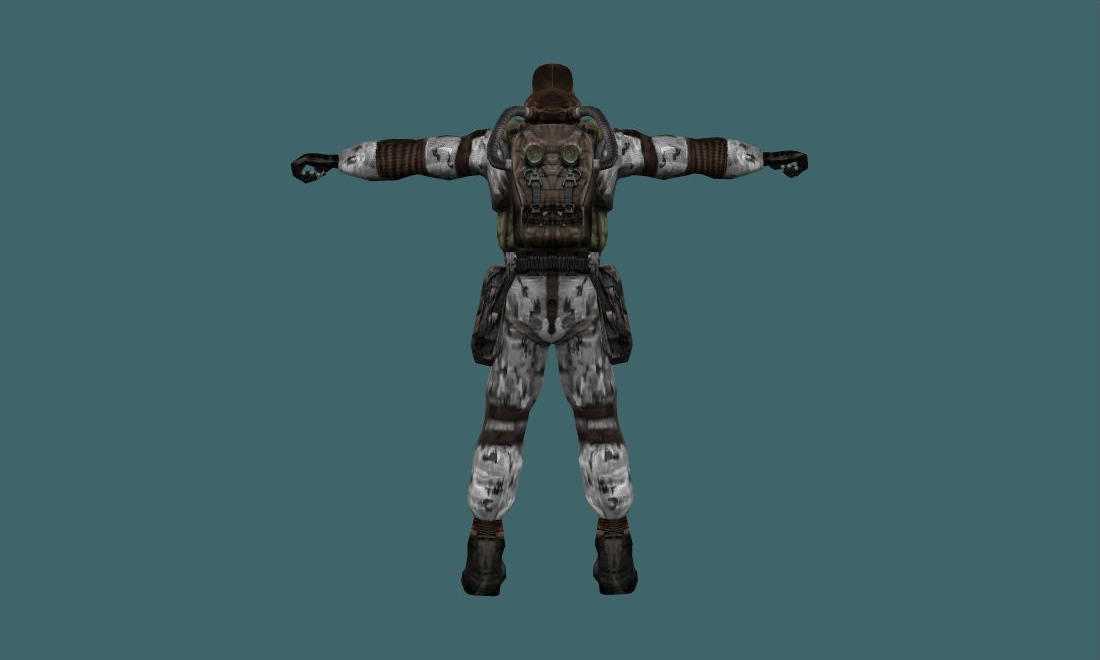 brodyaga — Human Model - back - GoldSrc Studio preview