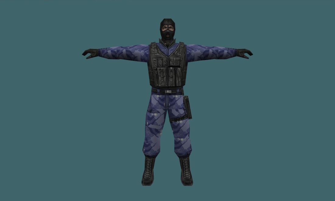 GIGN (OMOH) - Human Model - front - GoldSrc Studio preview