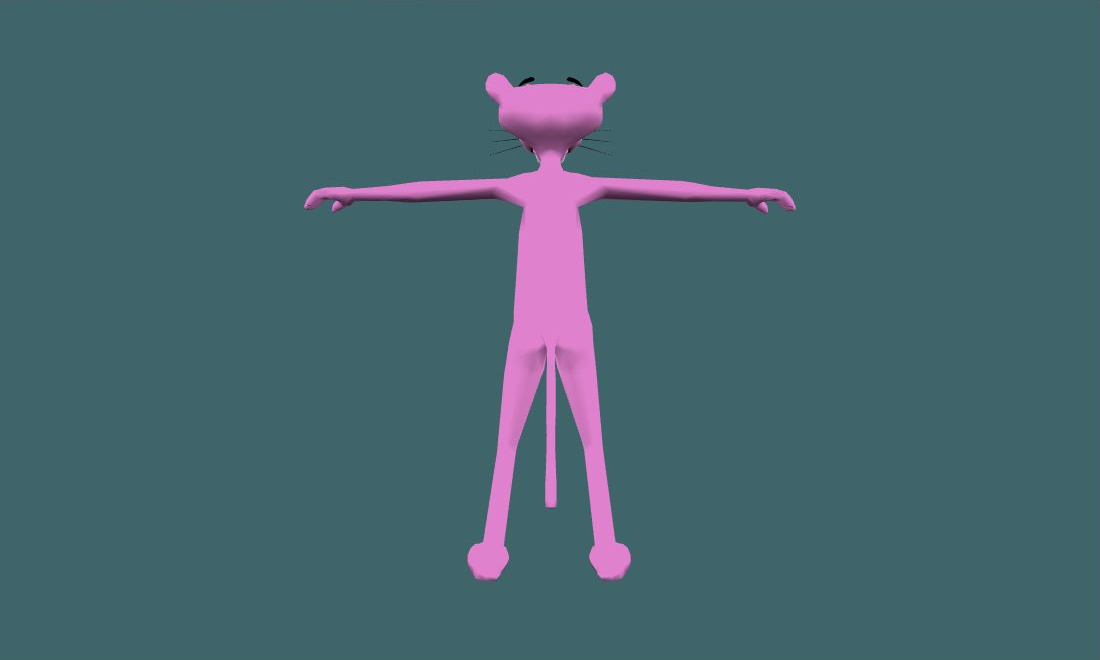 Pink Panther — Human Model - back - GoldSrc Studio preview