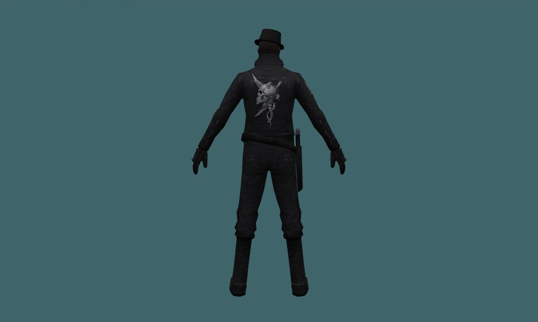 Raven - Human Model - back - GoldSrc Studio preview