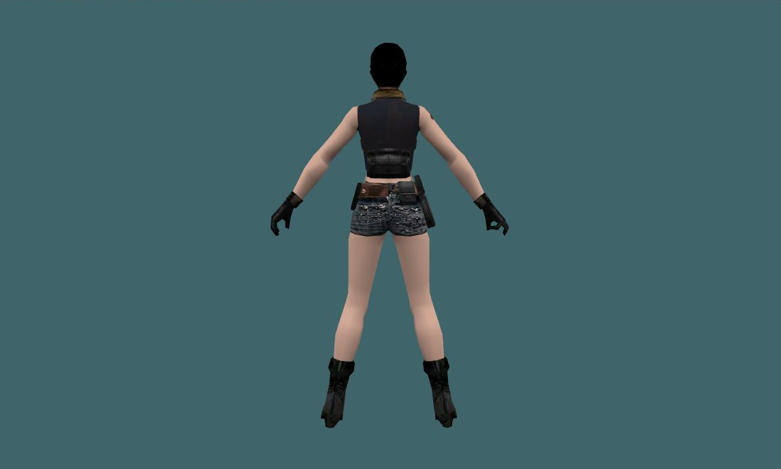 leet - Human Model - back - GoldSrc Studio preview