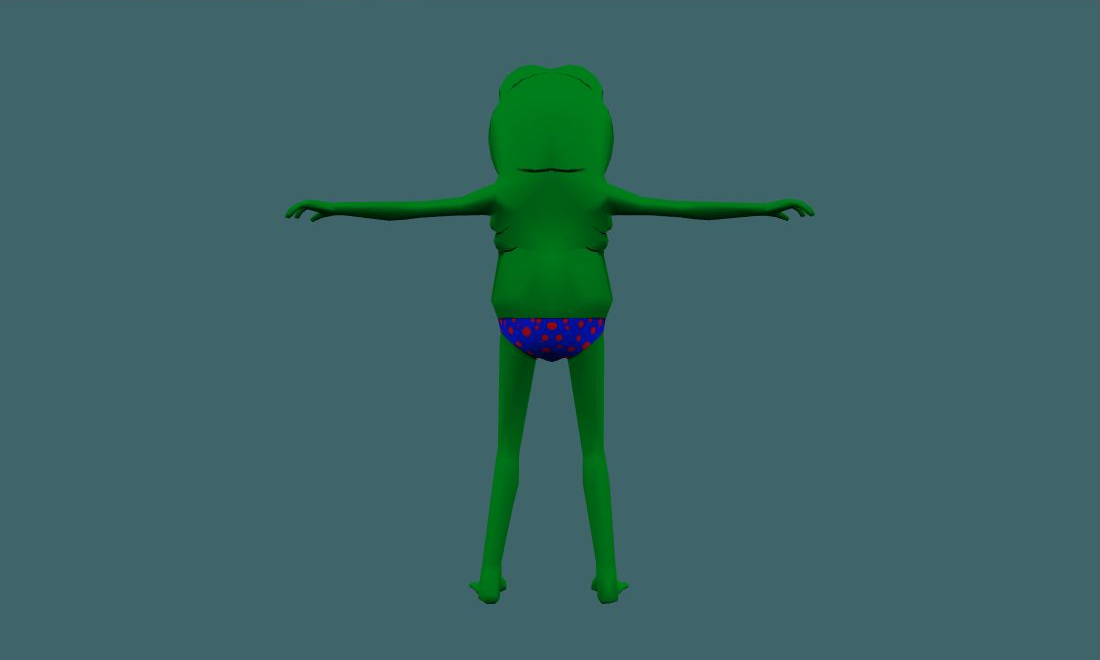 Pepe - Human Model - back - GoldSrc Studio preview