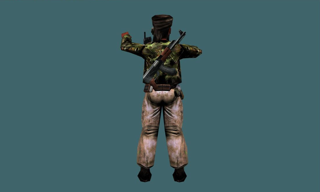 Ben Laden - Human Model - back - GoldSrc Studio preview