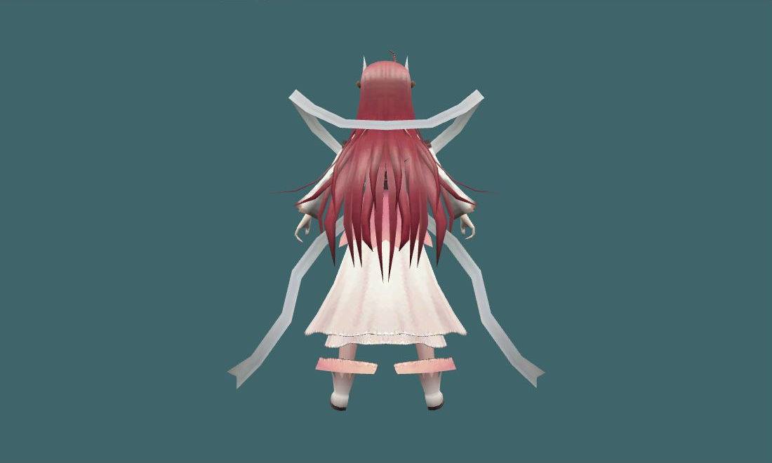 Itsuka Kotori - Human Model - back - GoldSrc Studio preview
