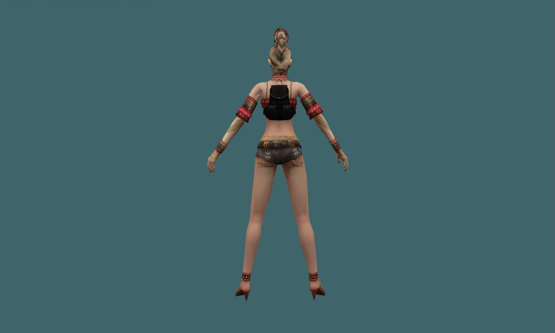 Jane - Human Model - back - GoldSrc Studio preview