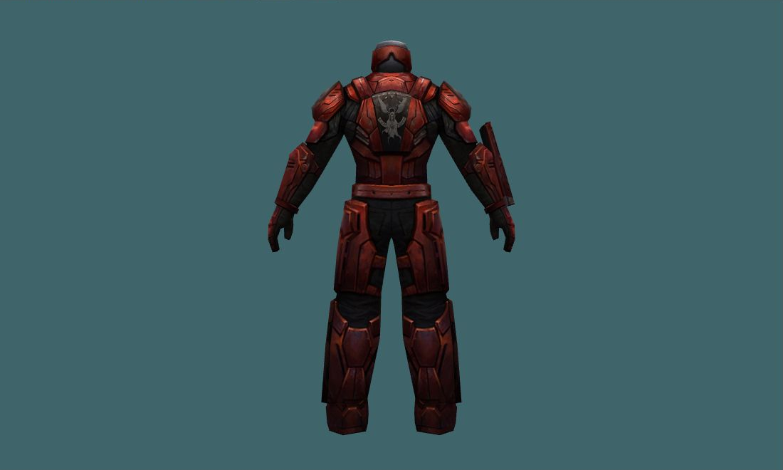 Tanker (Red) - Human Model - back - GoldSrc Studio preview