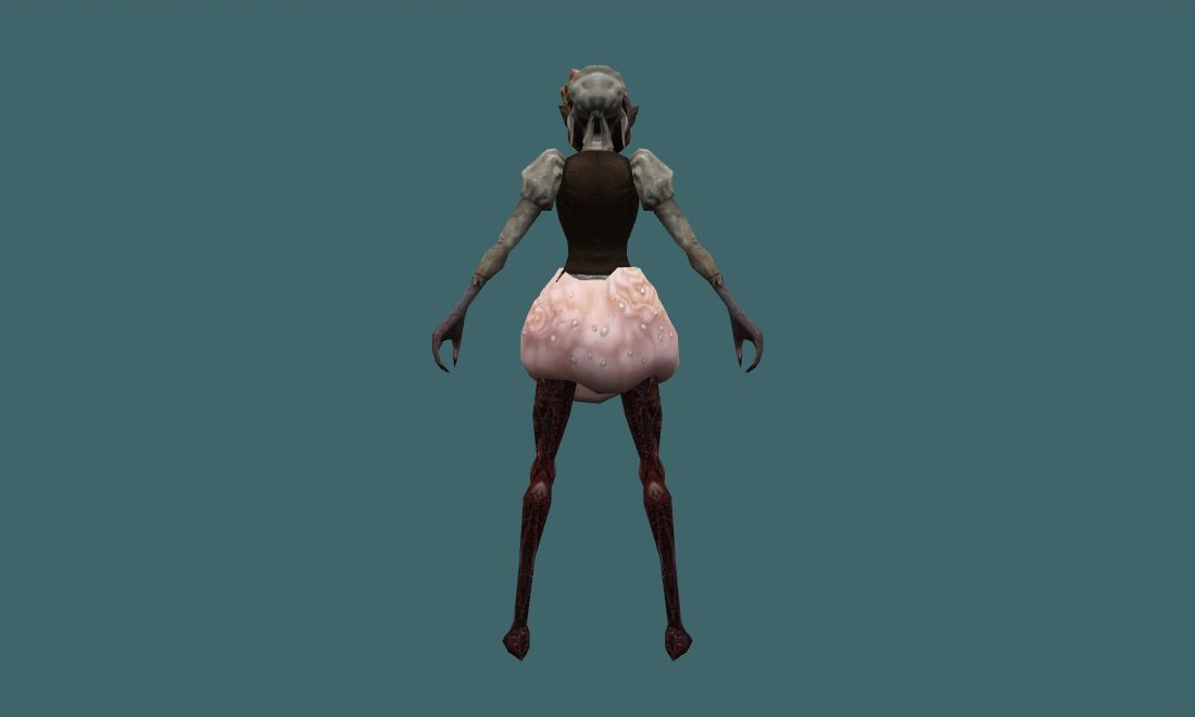 Witch Kall - Zombie - back - GoldSrc Studio preview