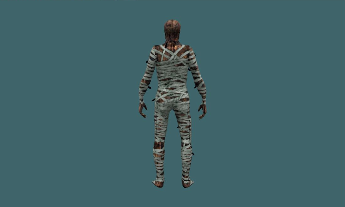 Mummy - Zombie - back - GoldSrc Studio preview