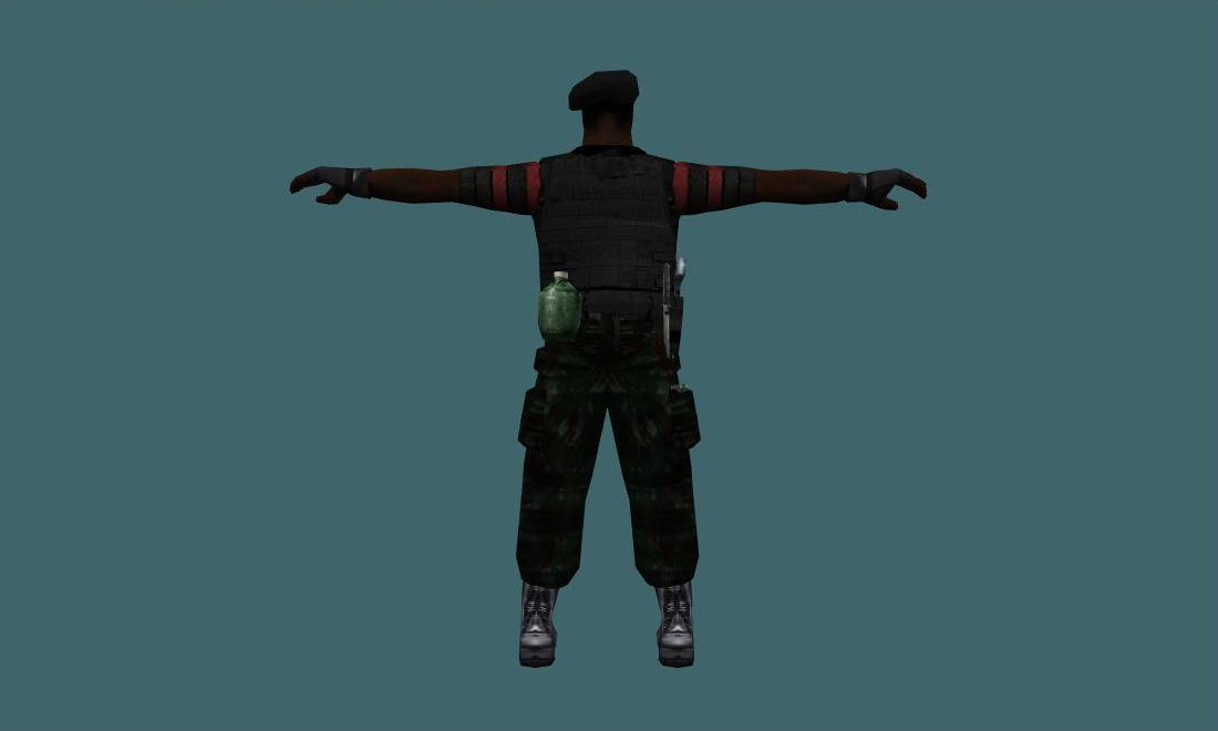 Brazilian - Human Model - back - GoldSrc Studio preview