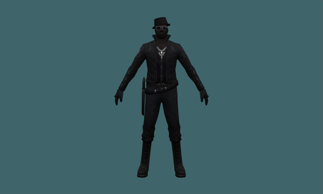 Raven - Human Model - front - GoldSrc Studio preview