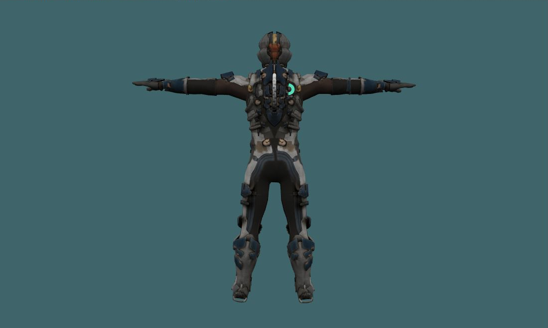 Advanced Suit - Human Model - back - GoldSrc Studio preview
