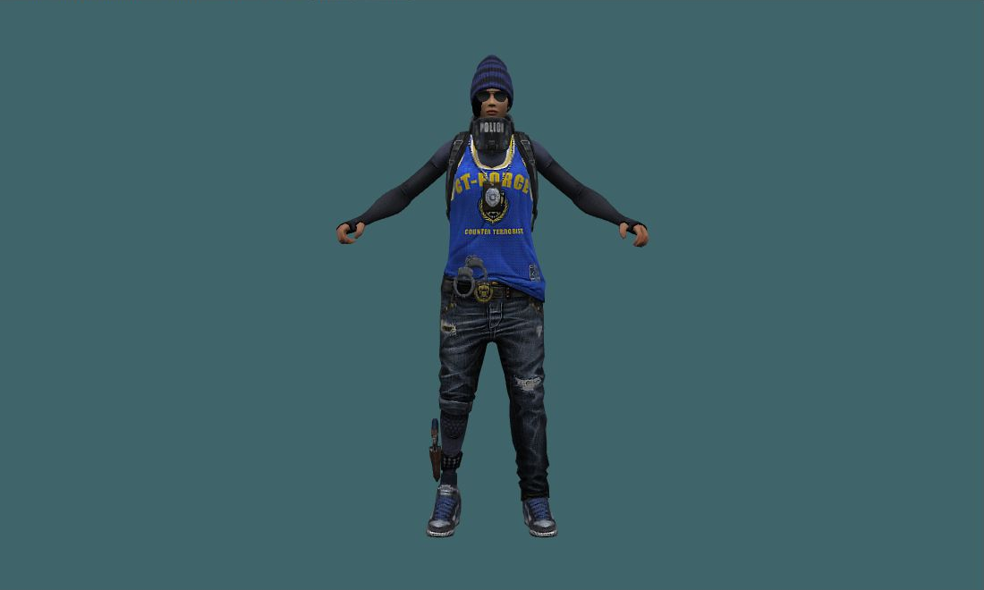 Hide - Human Model - front - GoldSrc Studio preview