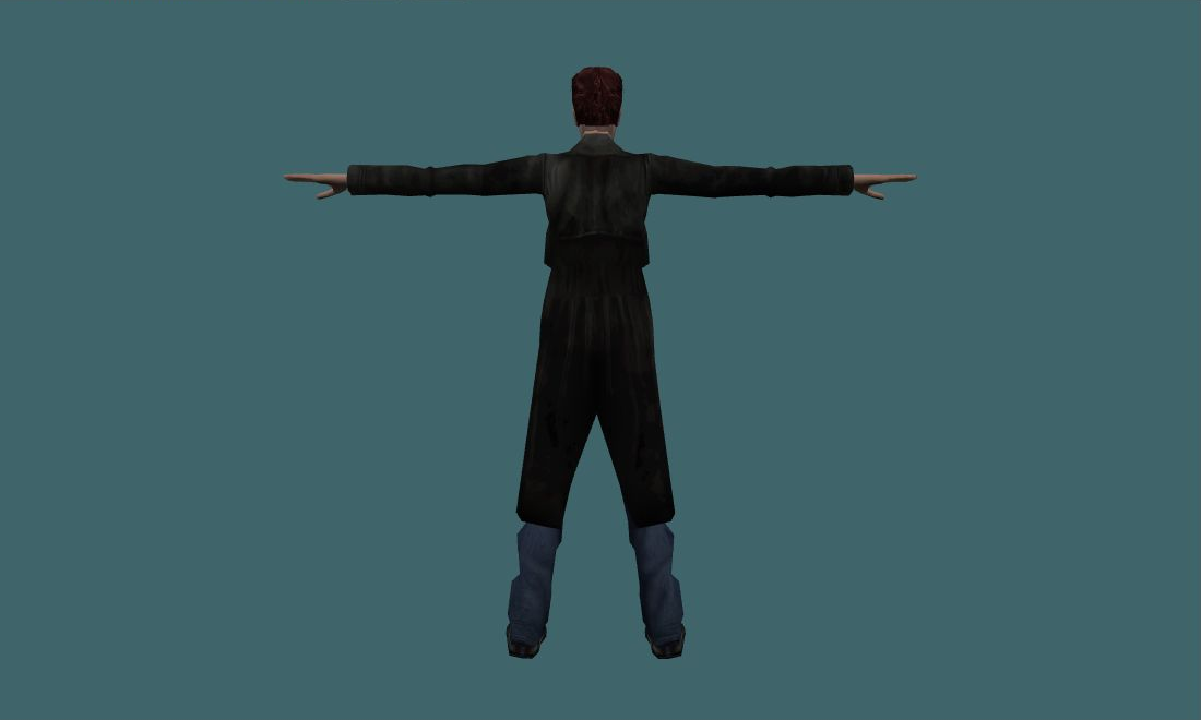 Dude - Human Model - back - GoldSrc Studio preview