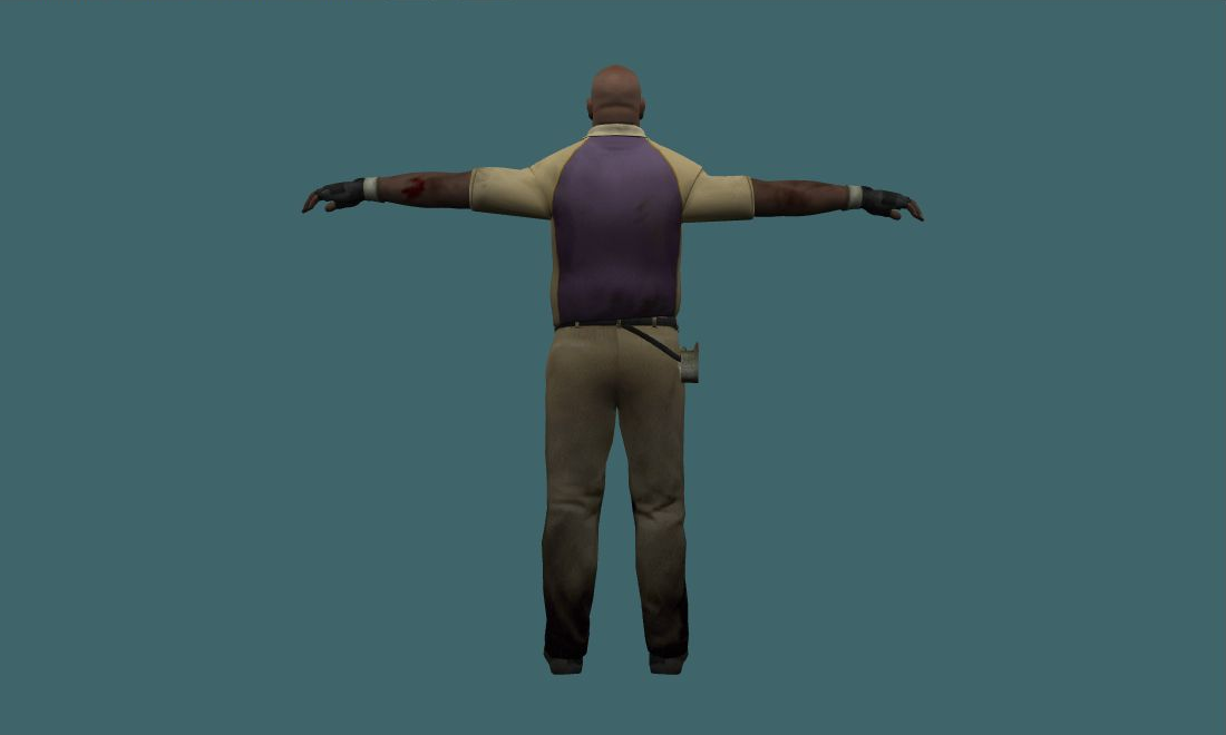 Coach - Human Model - back - GoldSrc Studio preview