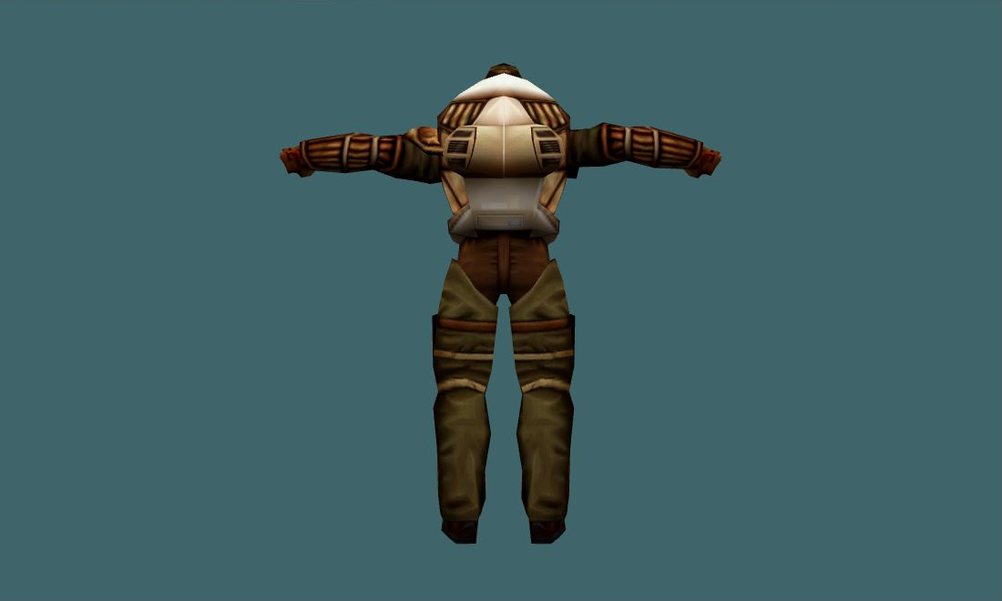 Space Terrorist - Human Model - back - GoldSrc Studio preview