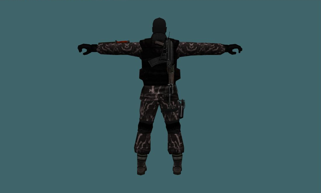 spetsnaz - Human Model - back - GoldSrc Studio preview