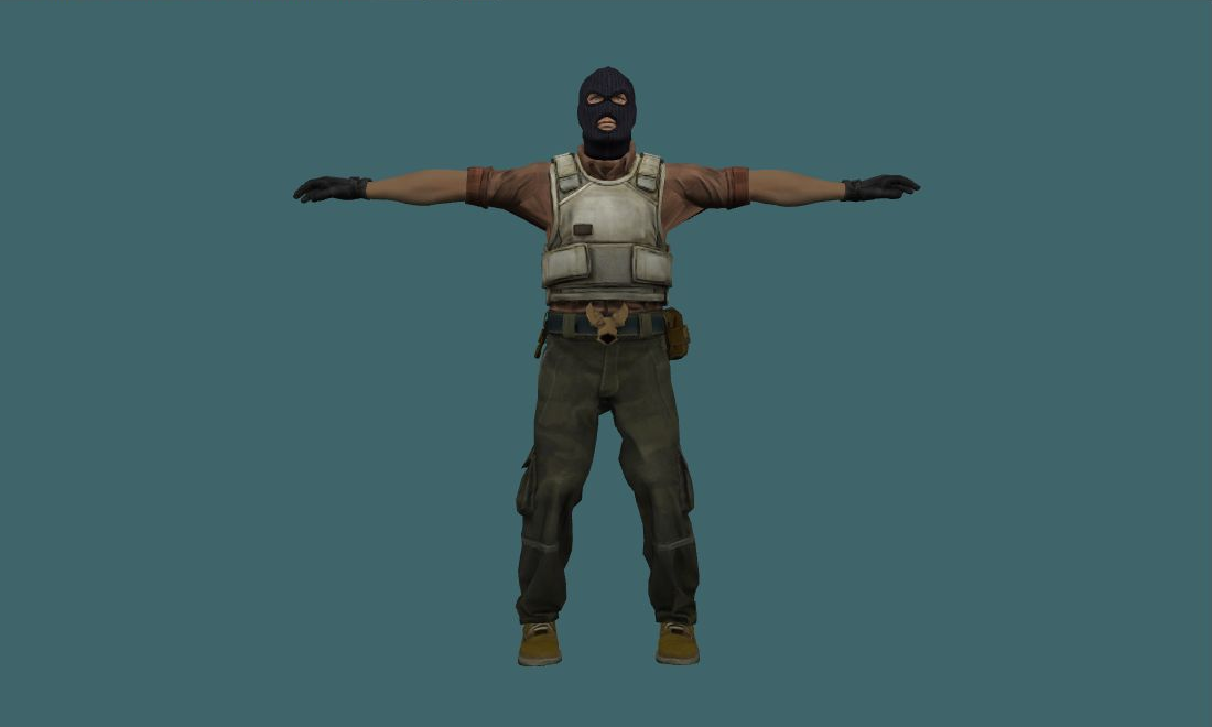 terror — terror — Human Model - front - GoldSrc Studio preview