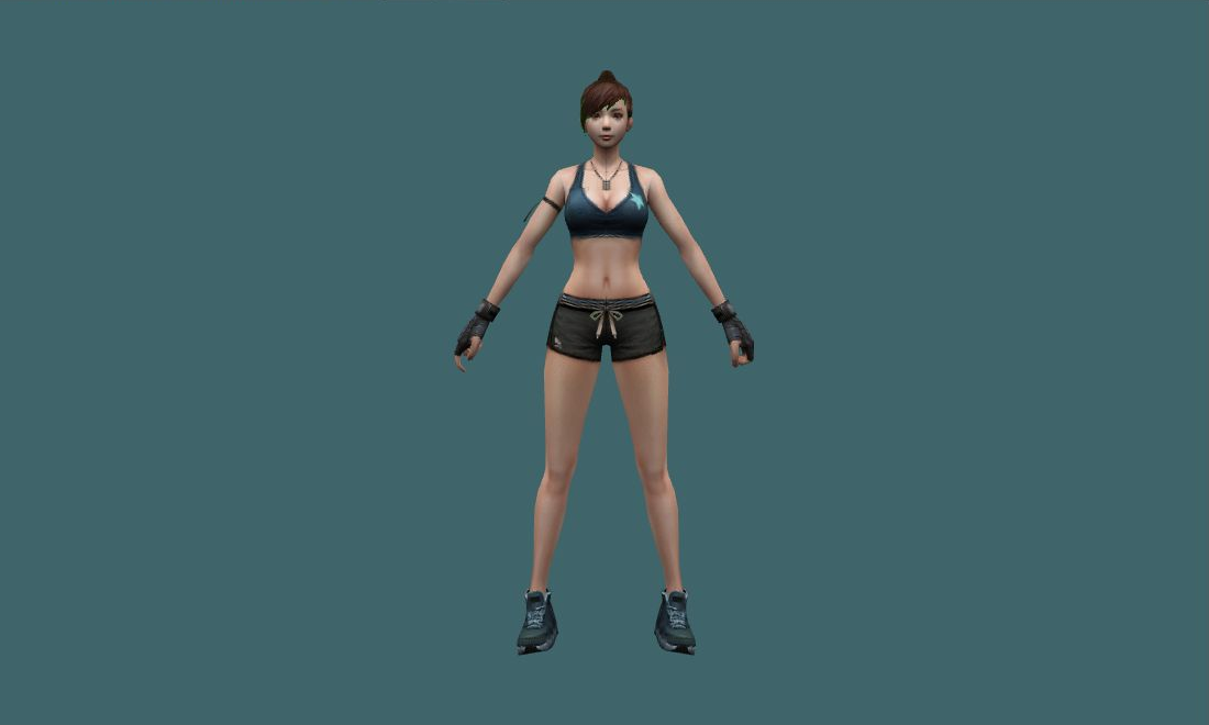 Isabelle - Human Model - front - GoldSrc Studio preview