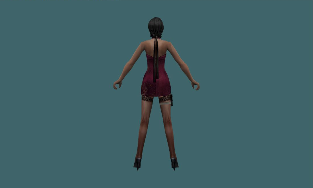 Ada Wong - Human Model - back - GoldSrc Studio preview