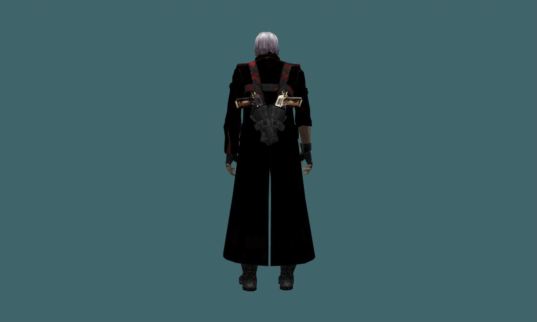 Dante (Remake) - Human Model - back - GoldSrc Studio preview