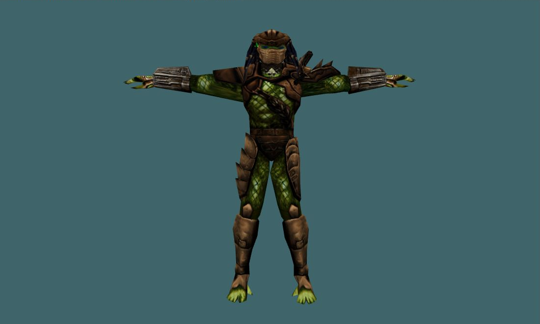 Predator (Green) - Human Model - front - GoldSrc Studio preview
