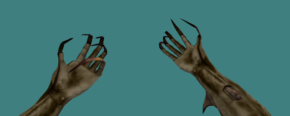 Zombie Knife #248 - clean zombie hands/claws viewmodel preview