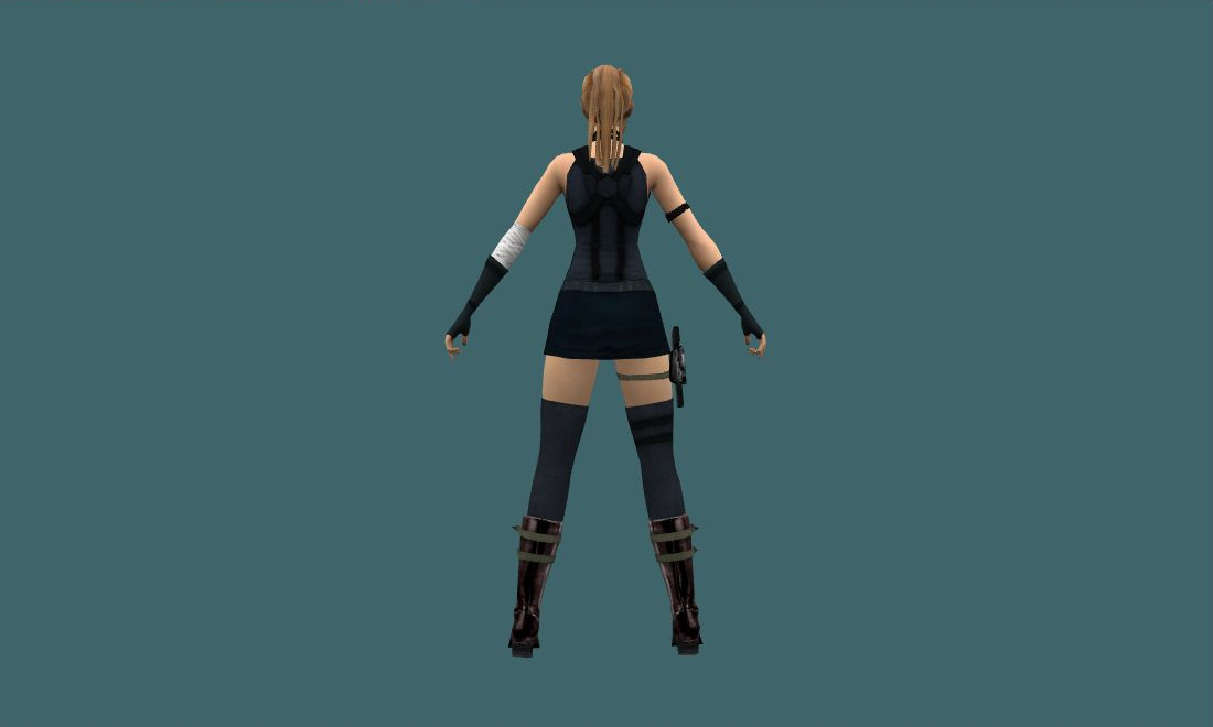 Sarah - Human Model - back - GoldSrc Studio preview